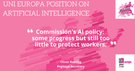 Commission’s AI policy: some progress but still too little to protect workers