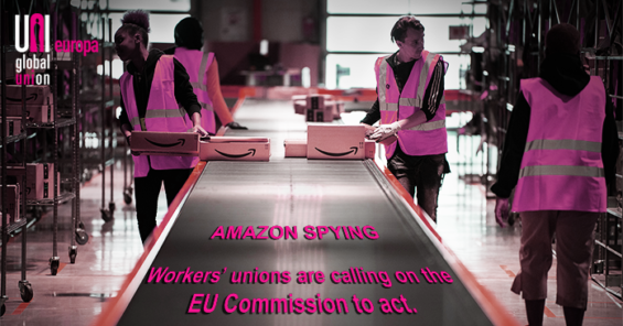 Coalition of unions calls on EU Commission to investigate Amazon’s spying