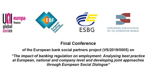 Final conference of the European Bank Social Partners project on the impact of regulation on employment