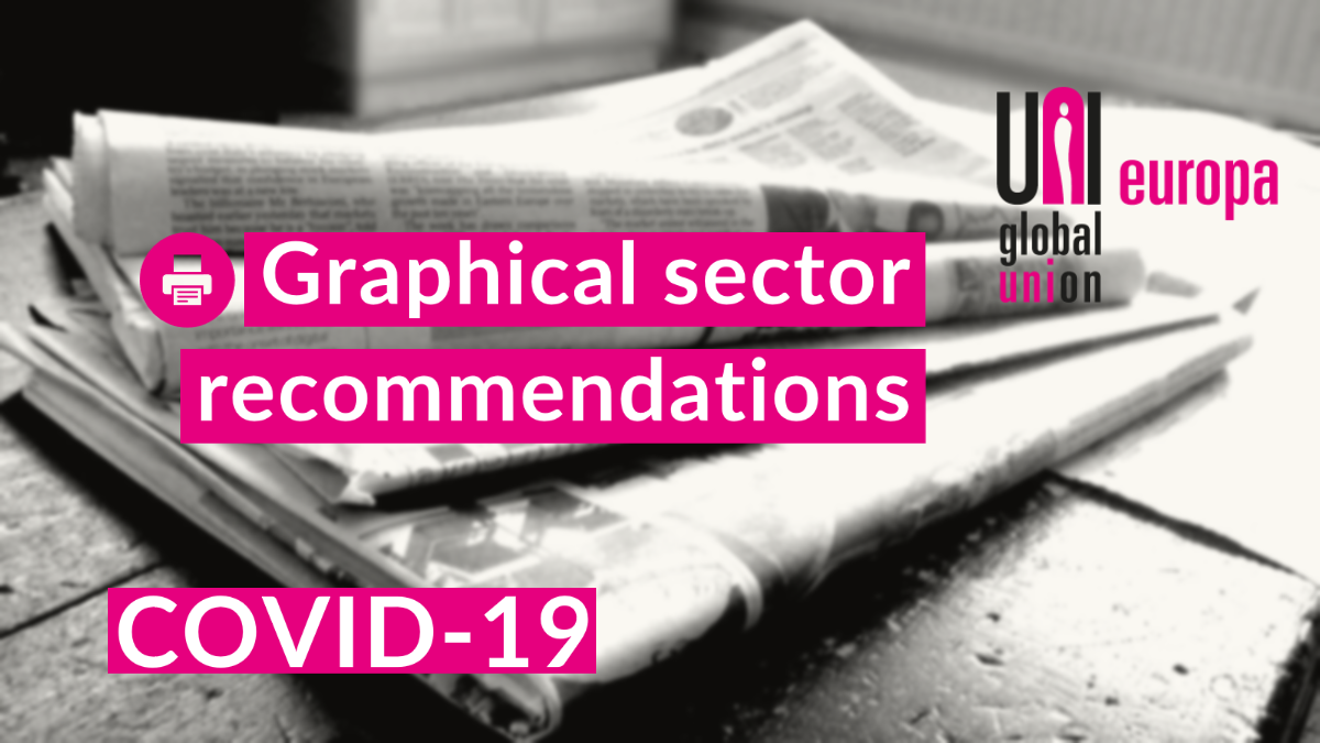 UNI Europa Graphical recommendations and demands in the face of the COVID-19 crisis