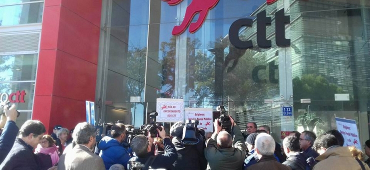 UNI in solidarity with striking postal workers in Portugal
