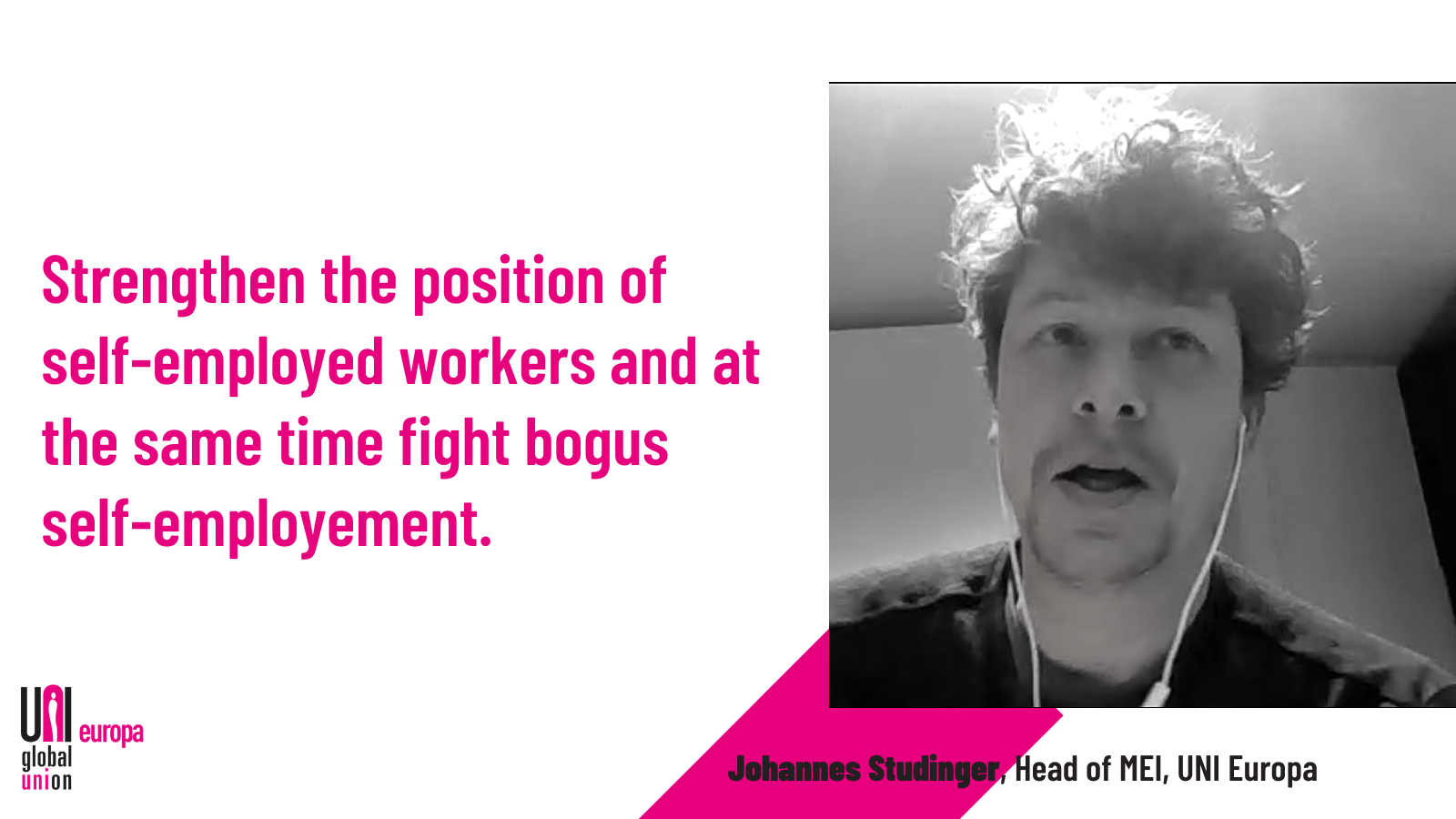 Motion 2: unions empower self-employed workers