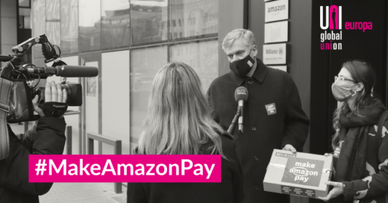 Video: handing over our common demands to #MakeAmazonPay