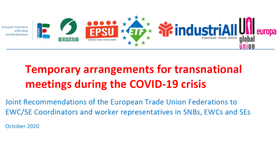 Temporary arrangements for transnational meetings during the COVID-19 crisis