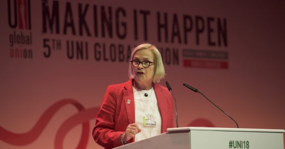 Christy Hoffman to World Women’s Conference – “We must take the opportunity to eliminate sexual harassment”