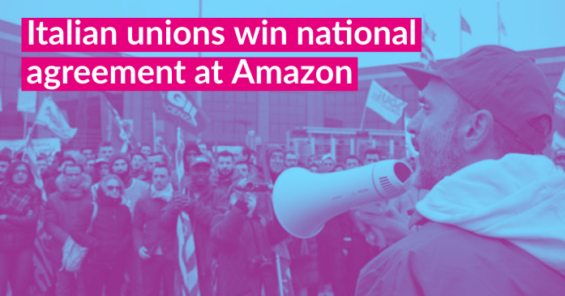 Après une mobilisation massive, les syndicats italiens concluent un accord national historique avec Amazon