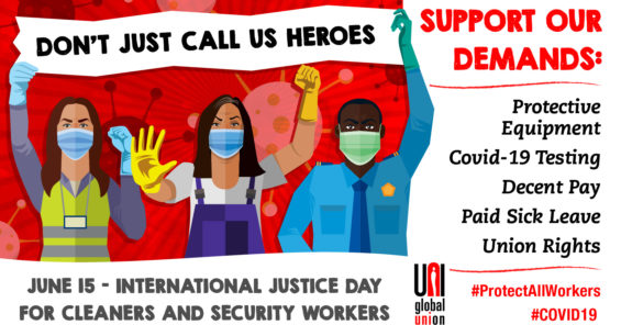 Justice Day: cleaners and security workers put 7 demands to the European Commission (video)