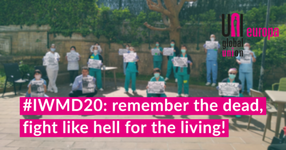 UNI Europa IWMD 2020 – stop the pandemic at work