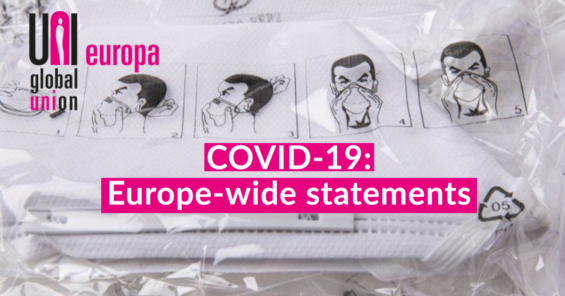 COVID-19 in the services sector: Europe-wide statements