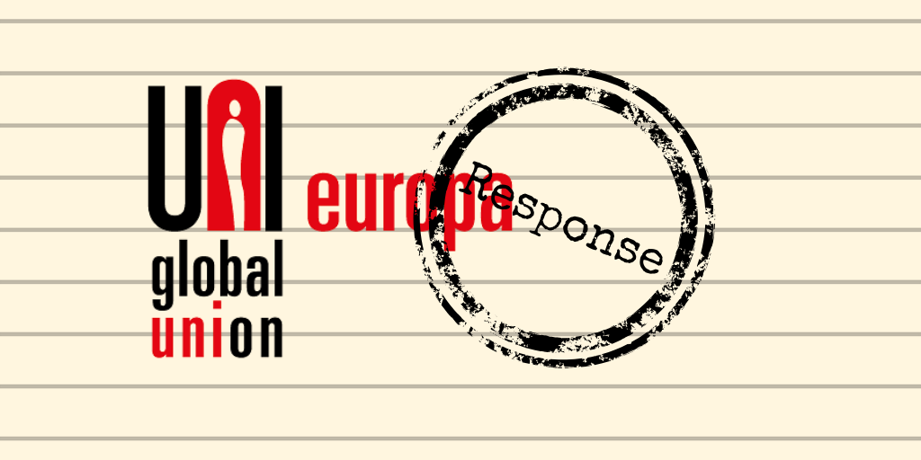 UNI Europa Graphical Statement on Circle Media Group