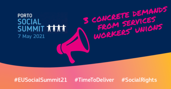 EU Social Summit: 3 concrete actions services workers’ unions want to see