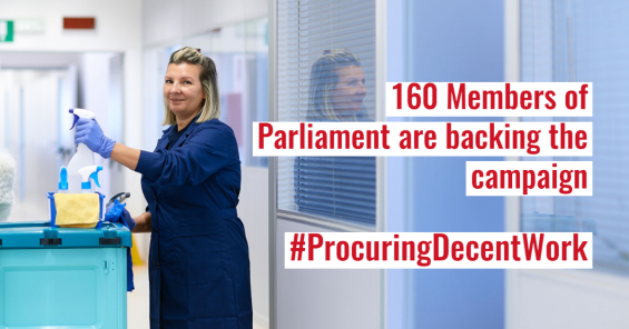 160 MEPs call for public contracts to only go to decent work employers