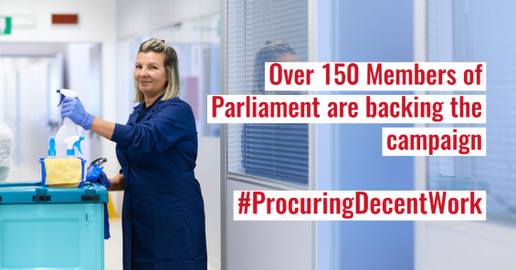 Over 150 MEPs call for public contracts to only go to decent work employers