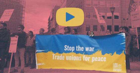 Fackföreningar enade för fred i Ukraina 🇺🇦