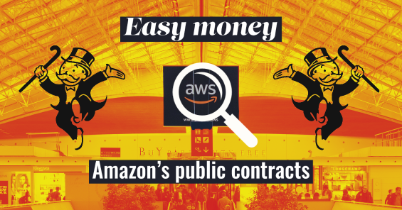 Lätta pengar - skattebetalarnas pengar går till Amazon utan någon konkurrens.