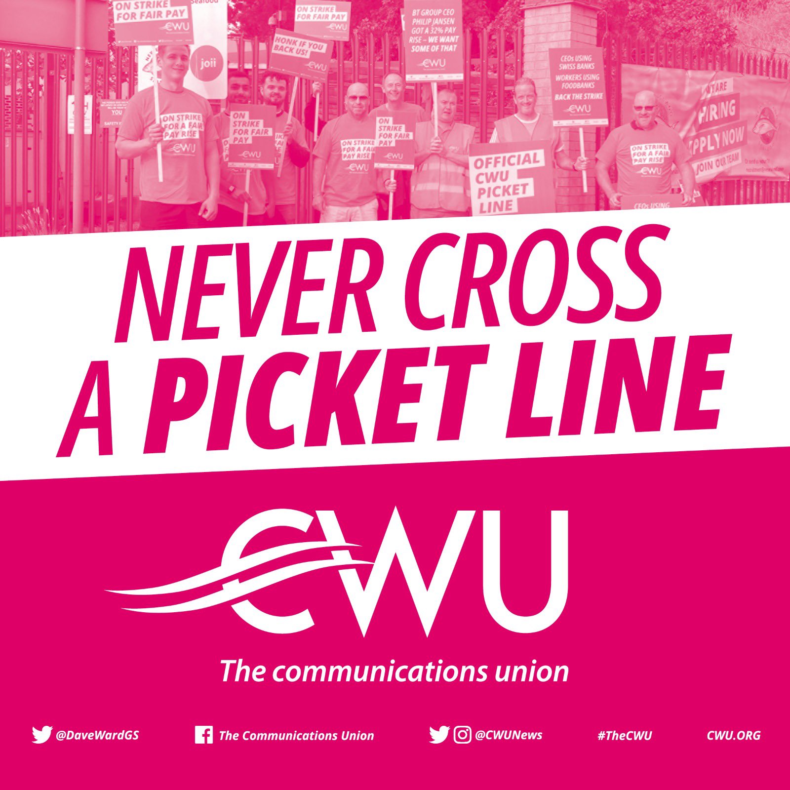 More than 170,000 CWU members to strike in the UK
