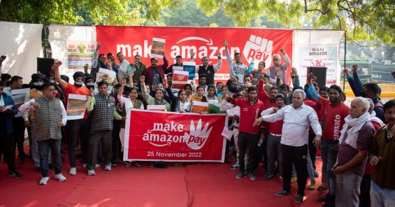 Ny våg av Black Friday-strejker och protester i över 30 länder, organiserade av koalitionen Make Amazon Pay