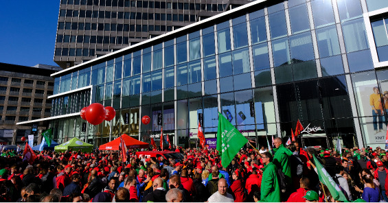 General strike in Belgium