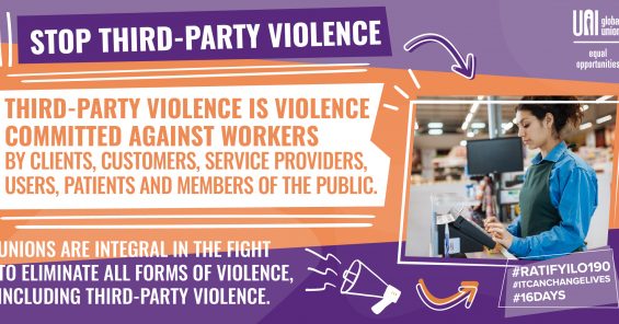 These 16 days we say stop third-party violence!