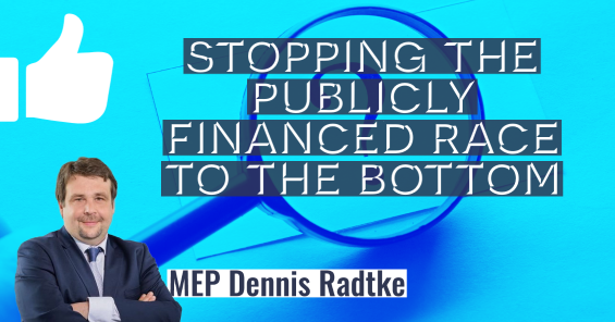 Europaparlamentariker Radtke: tanklös priskonkurrens pressar arbetstagaren, inte vägen framåt