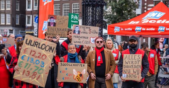 UNI backs workers in the Netherlands fighting for living wages at luxury department store