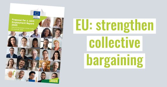 EU:s gemensamma rapport om sysselsättningen kräver starkare kollektiva förhandlingar