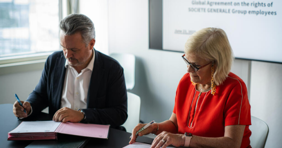 UNI signs a new global agreement with Societe Generale strengthening Group employees’ rights