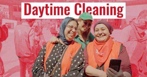 Towards daytime cleaning [video]