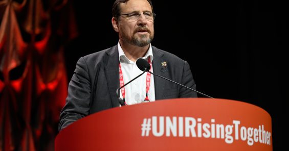 Australia’s Gerard Dwyer elected President of UNI Global Union