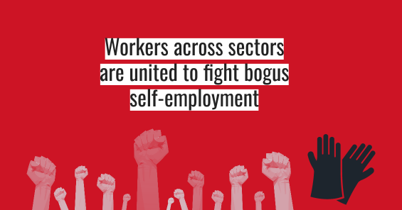 Open letter to co-legislators: Workers across sectors united behind the EP proposal to fight bogus self-employment
