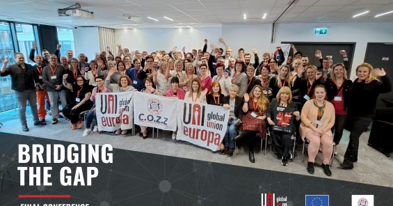 Abschlusskonferenz des gemeinsamen Projekts von UNI Europa und COZZ: Überbrückung der Kluft