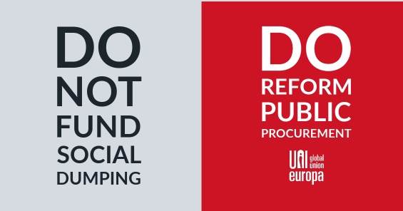 Public procurement debate in European Parliament: “Do not fund social dumping!”