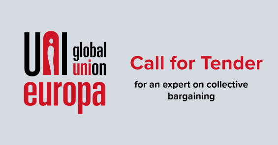 Call for tender: UNI Europa searches expert on collective bargaining