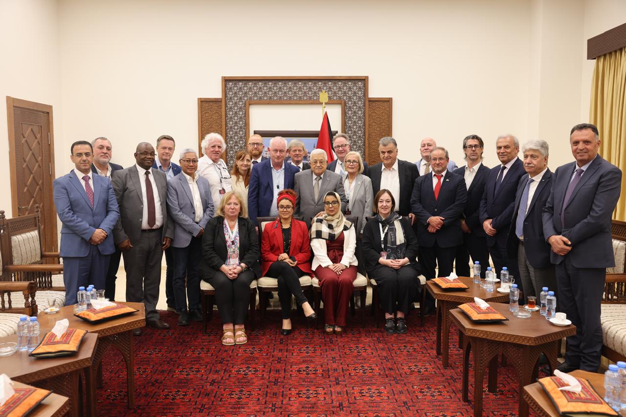 Global union leaders affirm support for Palestinian trade unions and the Palestinian people