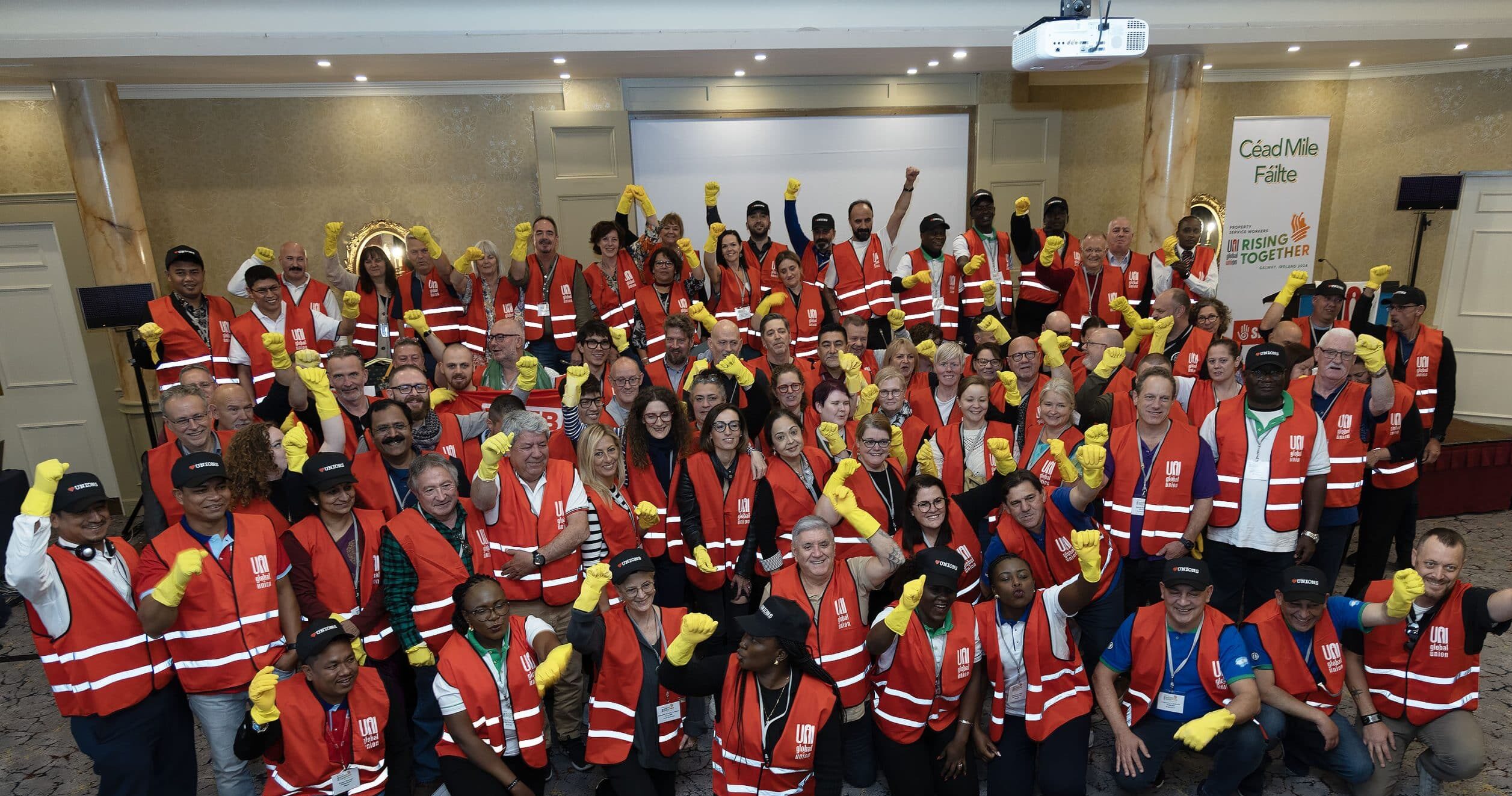 UNI Property Services Global Conference unveils strategic plan to ensure “decent pay, safety, and respect at work.”