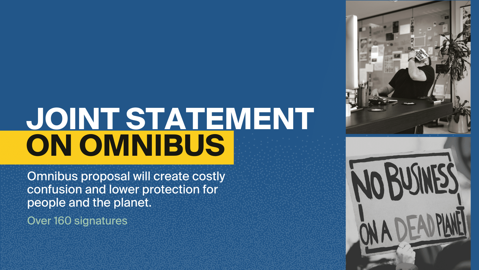 UNI calls for protection of vital European legislation on human rights & the environment
