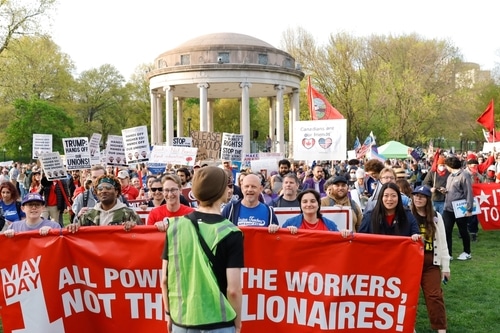 Take back democracy: Unions must unite against the billionaire coup